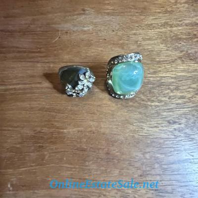 SET OF 2 SILVER RINGS