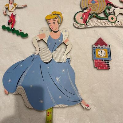 Vintage wall mountings of Cinderella.