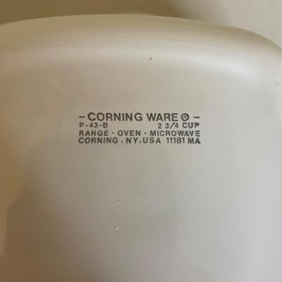 Vintage Cornflower Blue Corning Ware Baking / Casserole Dishes