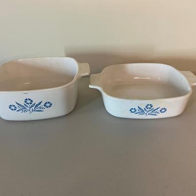 Vintage Cornflower Blue Corning Ware Baking / Casserole Dishes
