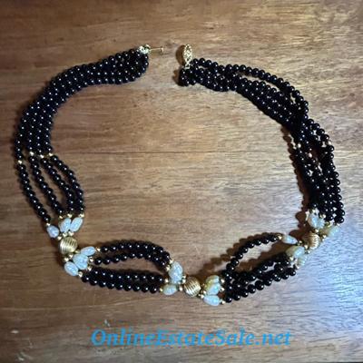 MULTISTRAND BEADED NECKLACE