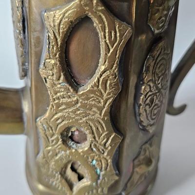 Brass Antique Ewer - Dallah Lbrik Ewer Coffee Tea Pot
