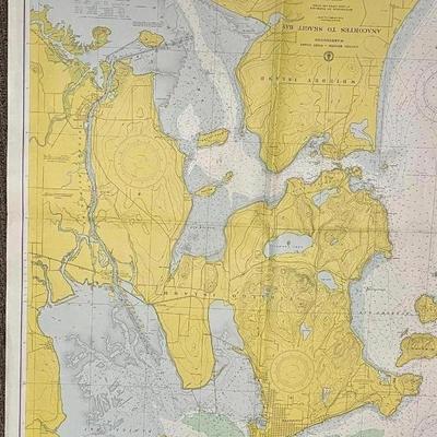 Anacourtes to Skagit Bay Vintage Map