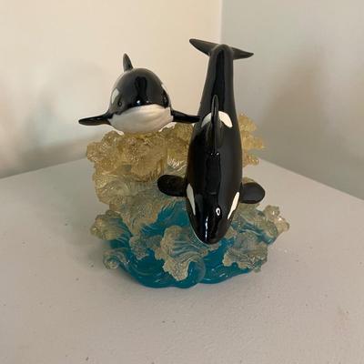Lot of Dolphin / Whale Figurines