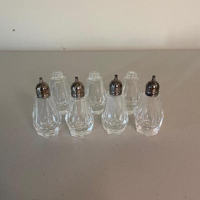 Lot of Vintage Crystal Salt and Pepper Shakers
