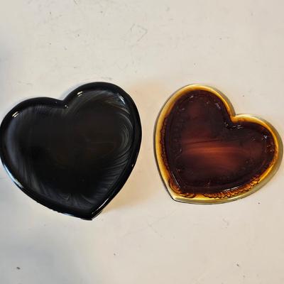 Brown Swirl Heart Shaped Box