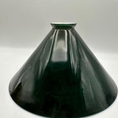 Vintage Green Glass Lamp Shade