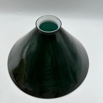 Vintage Green Glass Lamp Shade