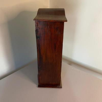 Painted Wooden Tabletop Cabinet with One Drawer