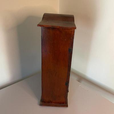 Painted Wooden Tabletop Cabinet with One Drawer