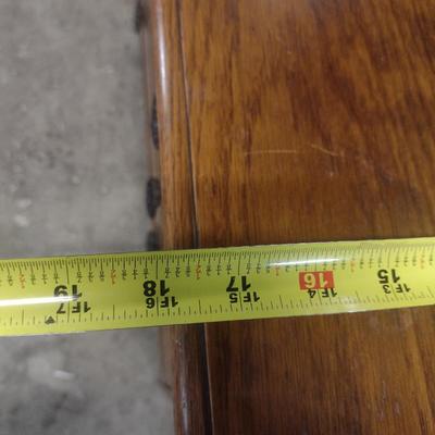 Vintage Solid Wood Three Drawer Dresser with Mirror