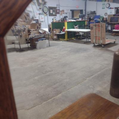 Vintage Solid Wood Three Drawer Dresser with Mirror