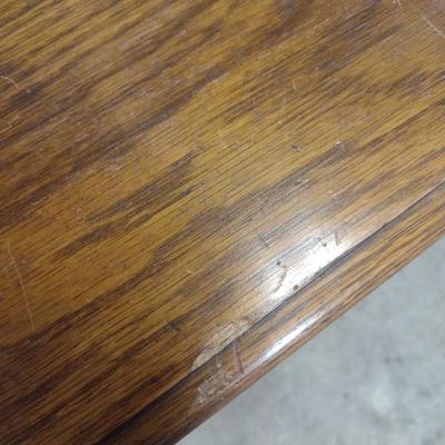 Vintage Solid Wood Three Drawer Dresser with Mirror