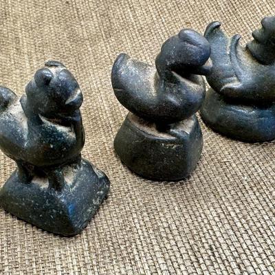 LOT 16 - Bronze Opium Weight Set