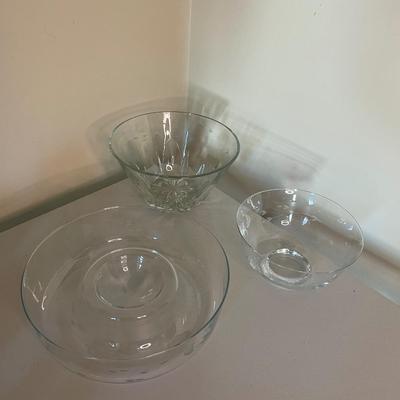Three Vintage Princess House Crystal Pieces