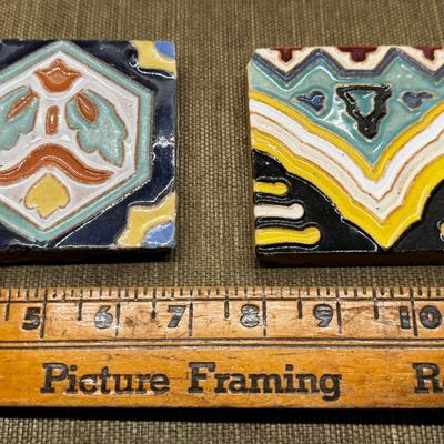 LOT 19 - 2 Decorative Tiles