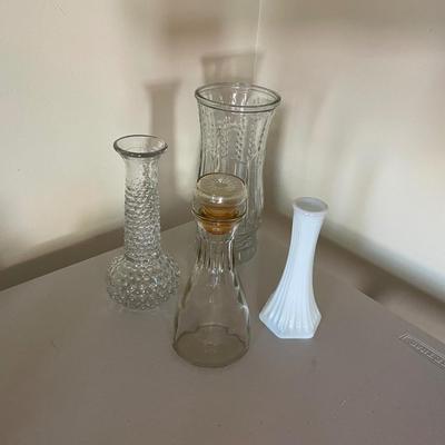 Vintage Vases and Dressing Bottle Cruet
