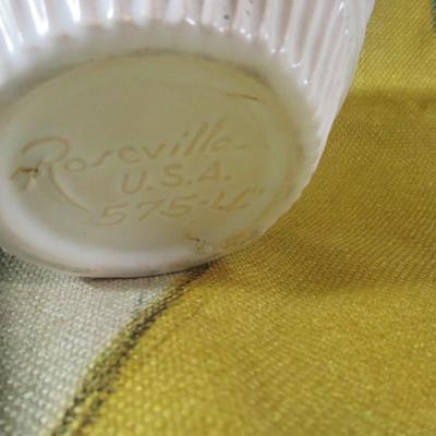 Roseville White Donatella Bowl 4x4 1/2 575 (Mint )