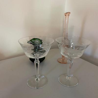Lot of 4 Vintage Glassware