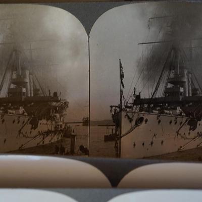 ORIGINAL STEREO OPTIC CARDS FROM WW1 GROUPING OF 55 CARDS