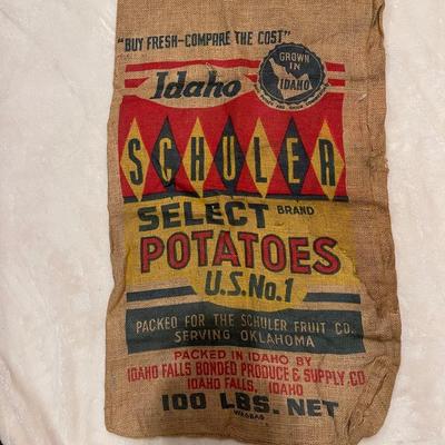 old Idaho potato sack