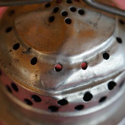 PAIR OF ANTIQUE DIETZ SKATERS LANTERNS . ONE RACKET AND ONE BOY