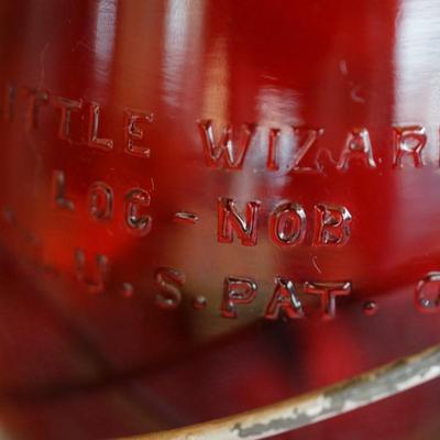 DIETZ "LITTLE WIZARD" PAINTED LIGHT BLUE WITH RED GLOBE