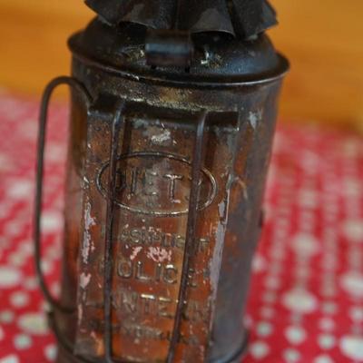 ANTIQUE POLICE/ SIGNAL LANTERN