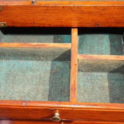 ANTIQUE TAP AND DRILL BOX / LIFT TOP AND DRAWERS