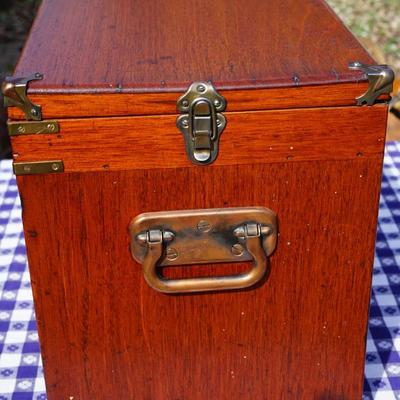 ANTIQUE TAP AND DRILL BOX / LIFT TOP AND DRAWERS