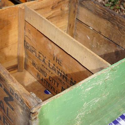ORIGINAL WOODEN VINTAGE DIETZ "BLIZZARD" PACKING CRATE