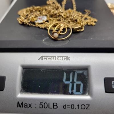 Gold scrap, untested Gf Ge lot 46 grams