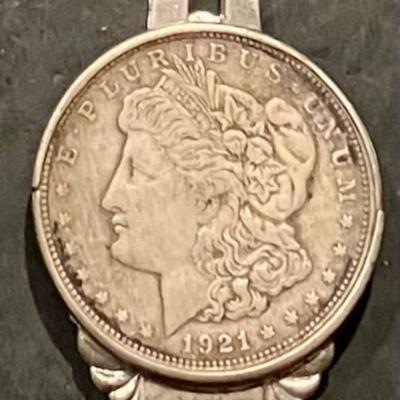 1921 Morgan Silver Dollar Money Clip