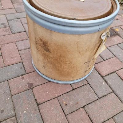 Large lot of leggos with cardboard barrel