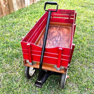 Vintage Radio Flyer Town & Country Red Wagon