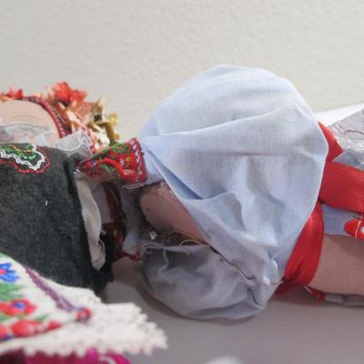 Vintage Composition and cloth Internation Czech Slovakia Doll for repair TLC
