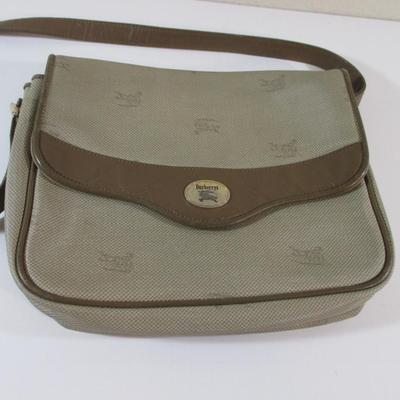 Very Vintage Burberry Brown Grainy Leather Small Crossbody Bag Shoulder N69112