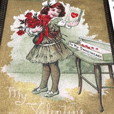 LOT 25 - Antique Valentine Postcard Lot of 6