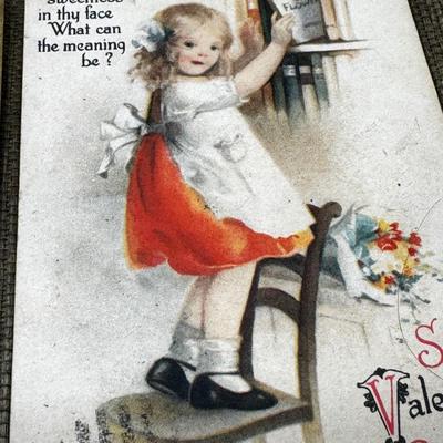 LOT 25 - Antique Valentine Postcard Lot of 6
