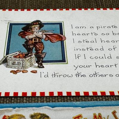 LOT 26 - Antique Valentine Postcard Lot of 5