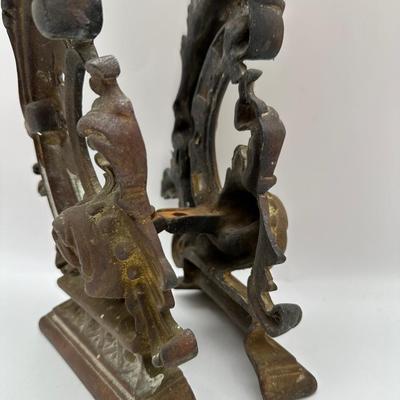 Antique Andirons (2) (See Description)