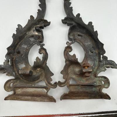 Antique Andirons (2) (See Description)