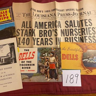 1956 Trip Paper and Brochures
