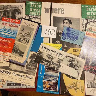 Vintage Louisiana Trip Brochures