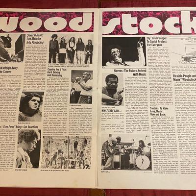 Vintage Woodstock Advertising Supplement for Rolling Stones