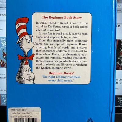I Wish that I Had Duck Feet by Dr Seuss Beginners Book in Good Pre-Owned Condition.