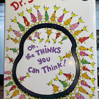Oh, the Thinks You Can Think! Hardcover by Dr. Seuss Collector's Edition in Good Condition.