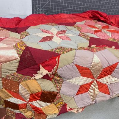 ANTIQUE Patchwork QUILT WOW!!!
