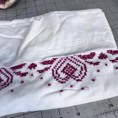 Pile of Vintage Linens 