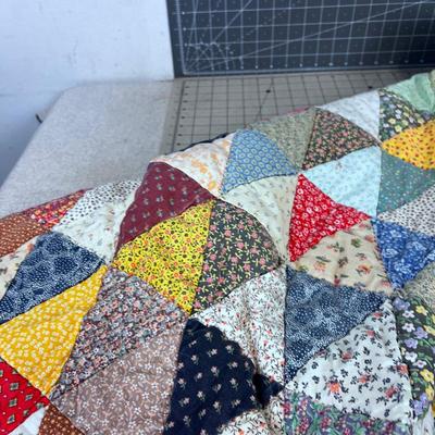 WOW! Calico Paisley Triangle Quilt 